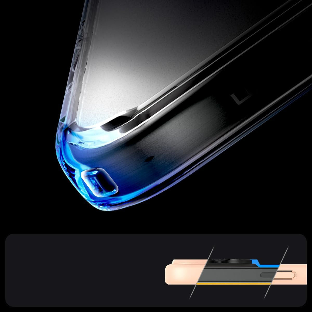 Handyhülle für iPhone 16 Pro, Spigen Ultra Hybrid Mag mit MagSafe, Durchscheinend-Rosa