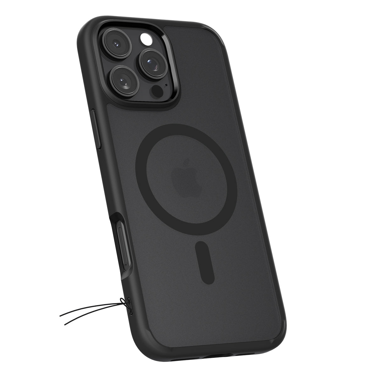 Handyhülle für iPhone 16 Pro Max, Spigen Ultra Hybrid Mag mit MagSafe, Durchscheinend-Schwarz