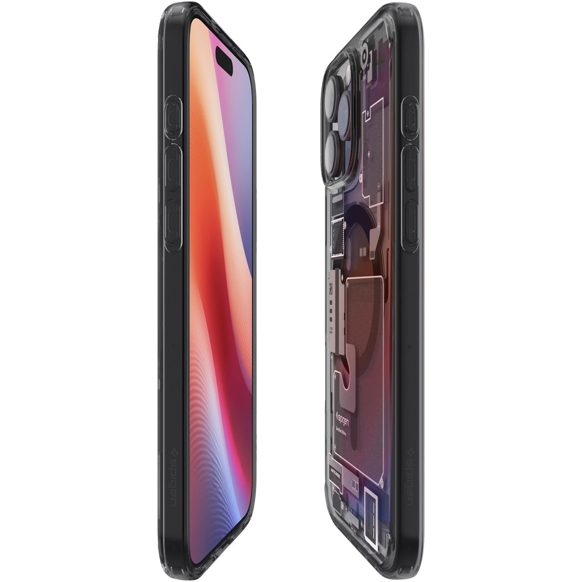 Handyhülle für iPhone 16 Pro Max, Spigen Ultra Hybrid Mag mit MagSafe, Rauchfarben-Grau (Zero One)