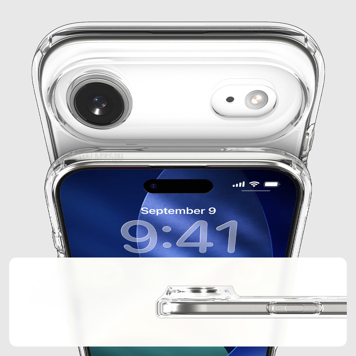 Handyhülle für iPhone Air, Spigen Ultra Hybrid Mag mit MagSafe, Transparent-Golden