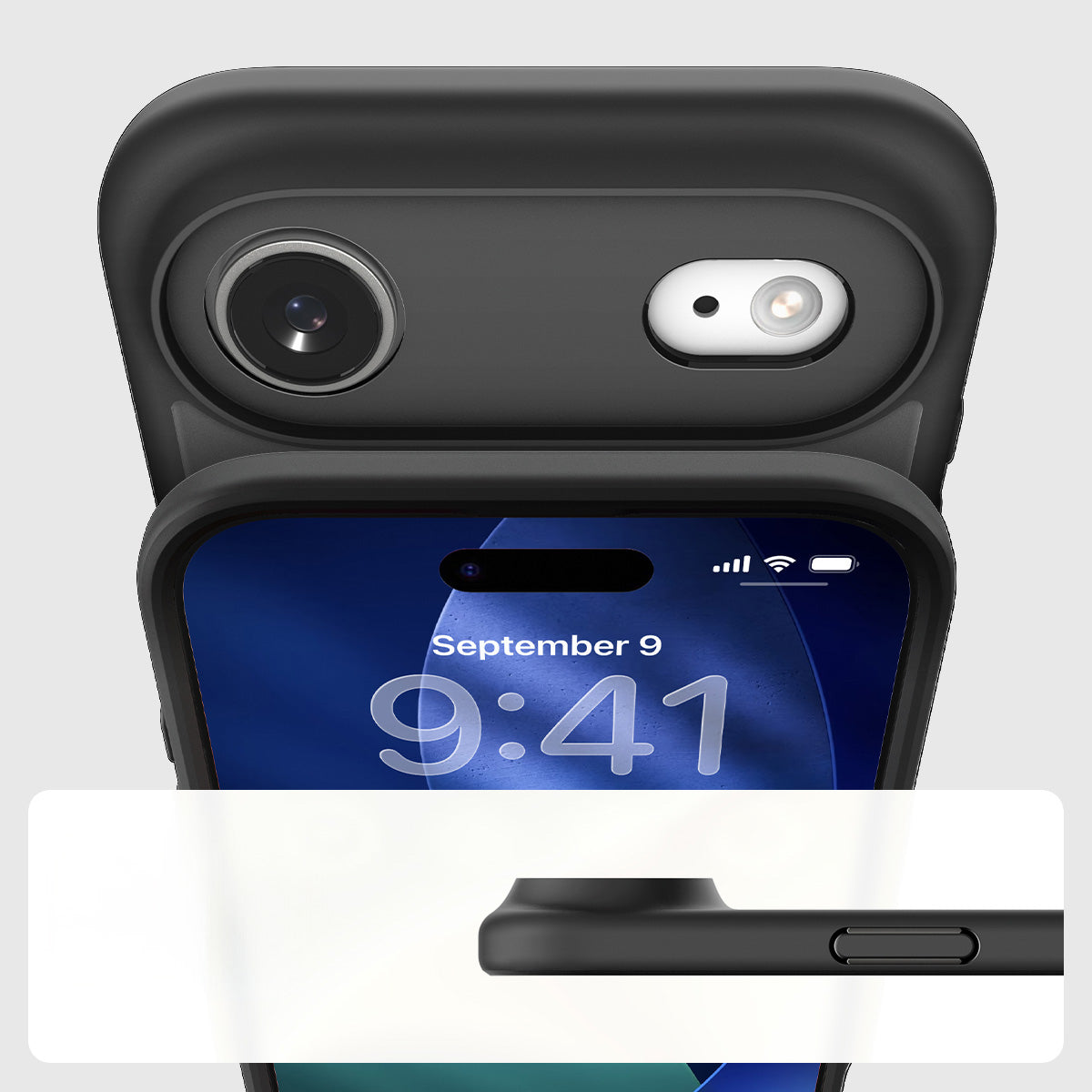 Handyhülle für iPhone Air, Spigen Ultra Hybrid Mag mit MagSafe, Durchscheinend-Schwarz