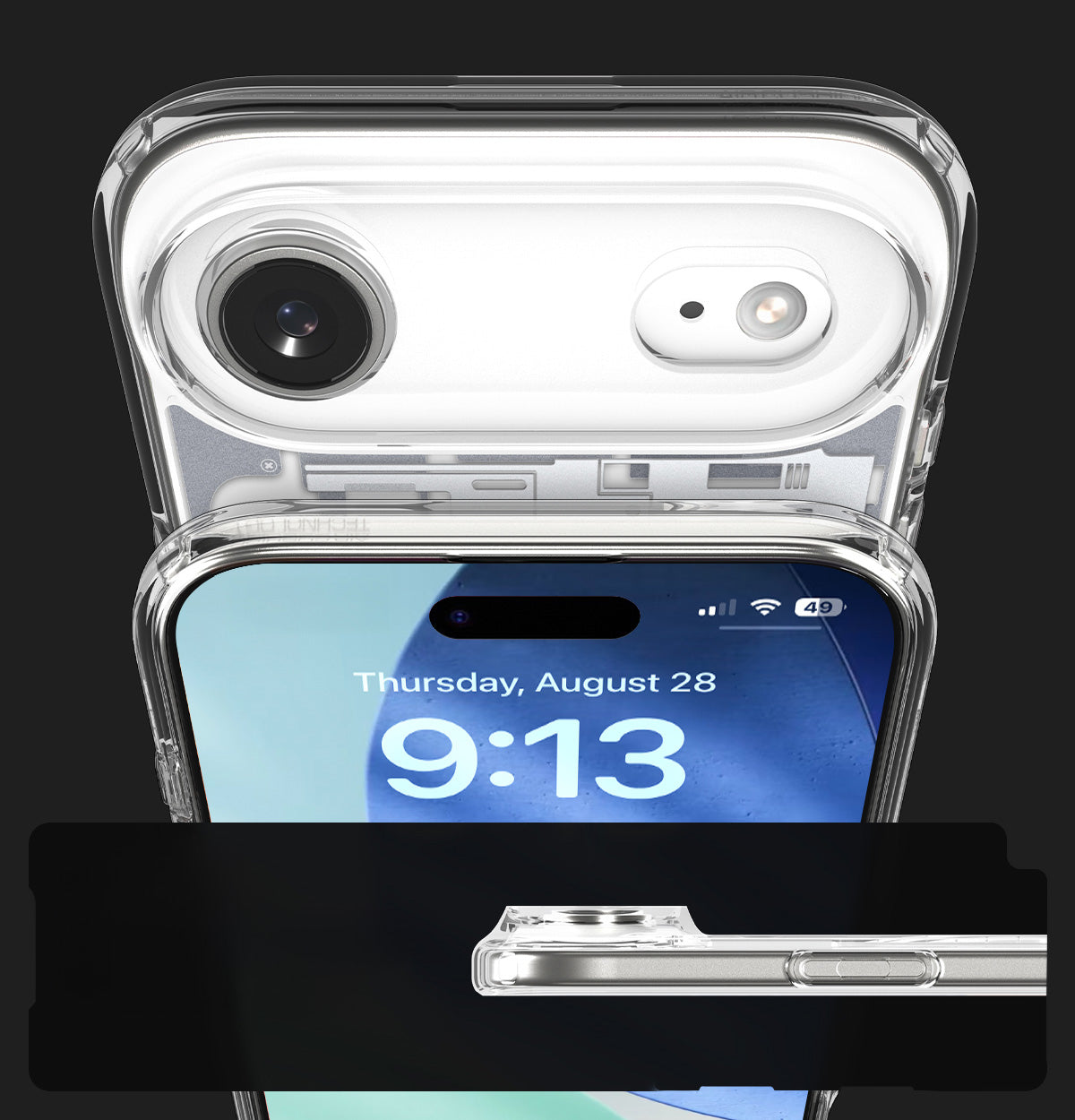 Handyhülle für iPhone Air, Spigen Ultra Hybrid Mag mit MagSafe, Weiß-Grau (Zero One)