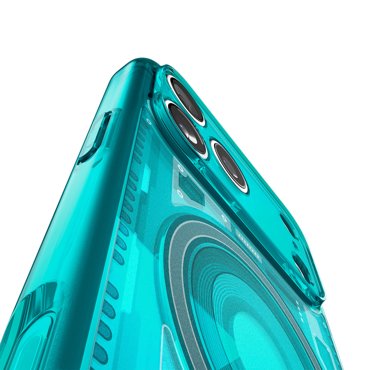 Handyhülle für iPhone 18 Pro / 17 Pro, Spigen Ultra Hybrid Mag mit MagSafe, Türkis (7/16)
