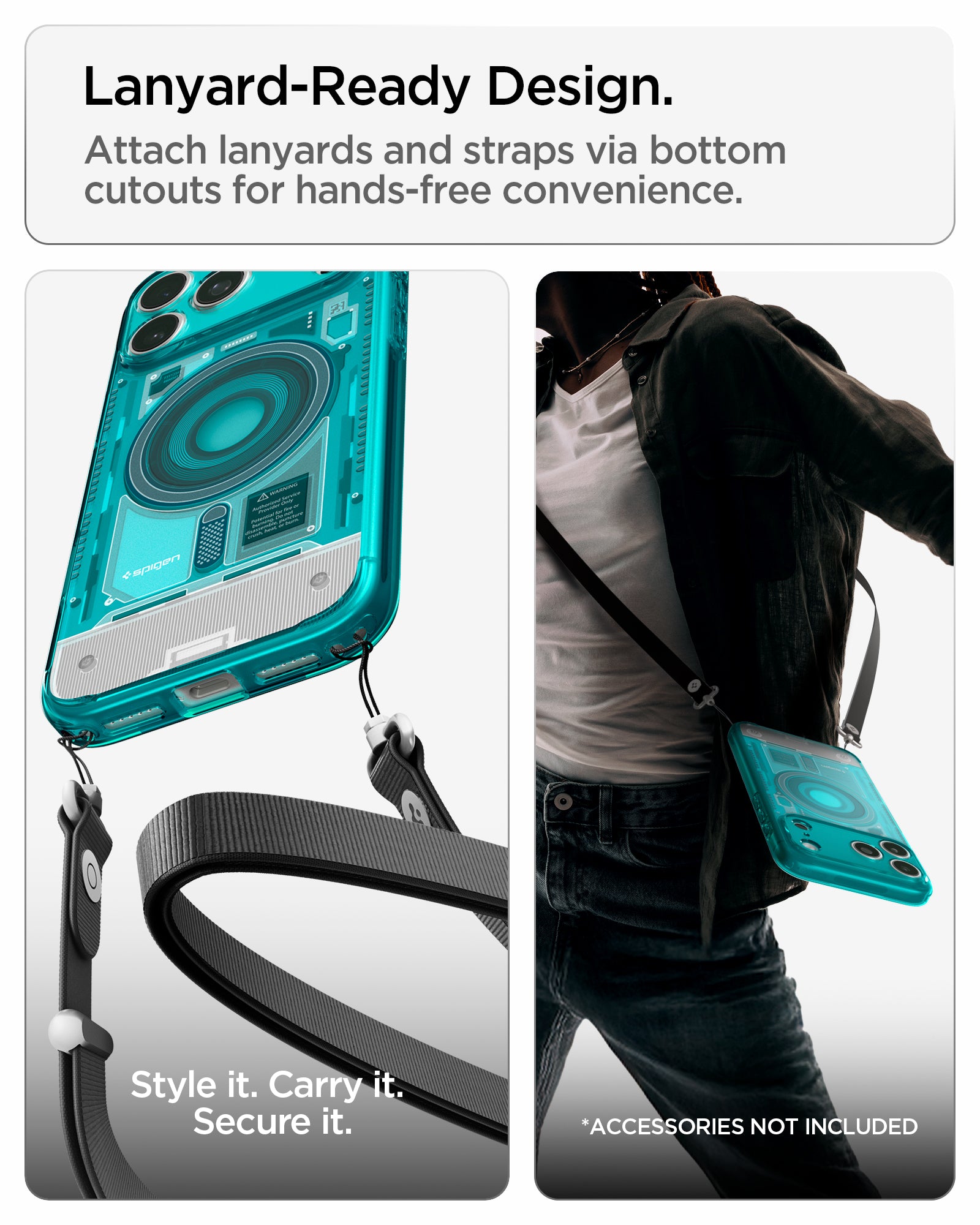 Handyhülle für iPhone 18 Pro / 17 Pro, Spigen Ultra Hybrid Mag mit MagSafe, Türkis (16/16)