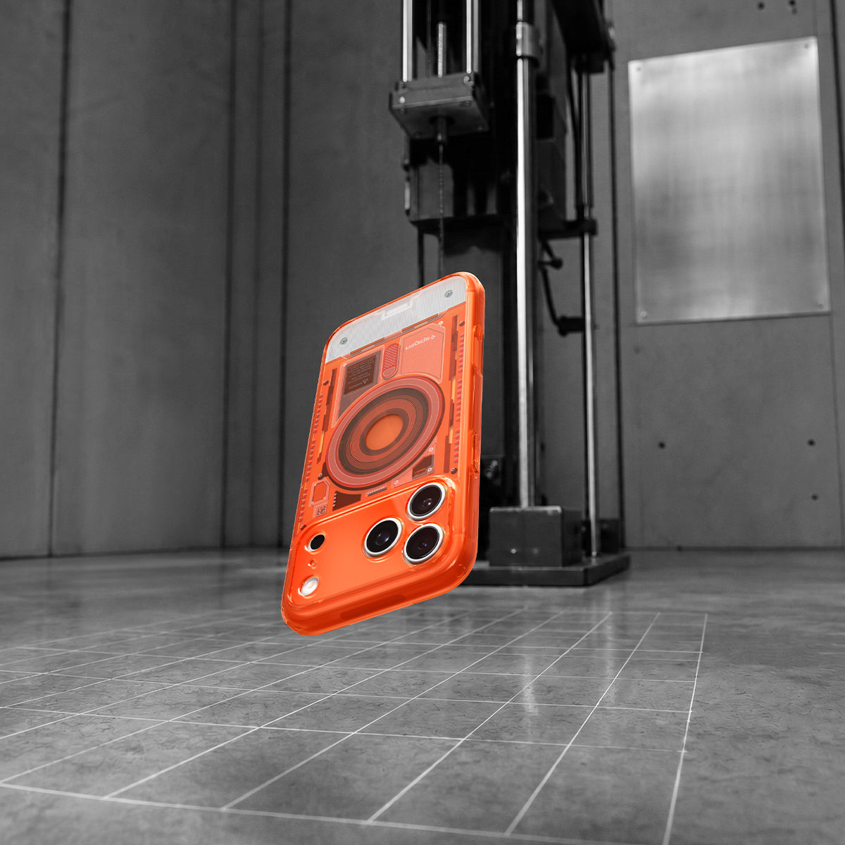 Handyhülle für iPhone 18 Pro / 17 Pro, Spigen Ultra Hybrid Mag mit MagSafe, Orange (15/16)
