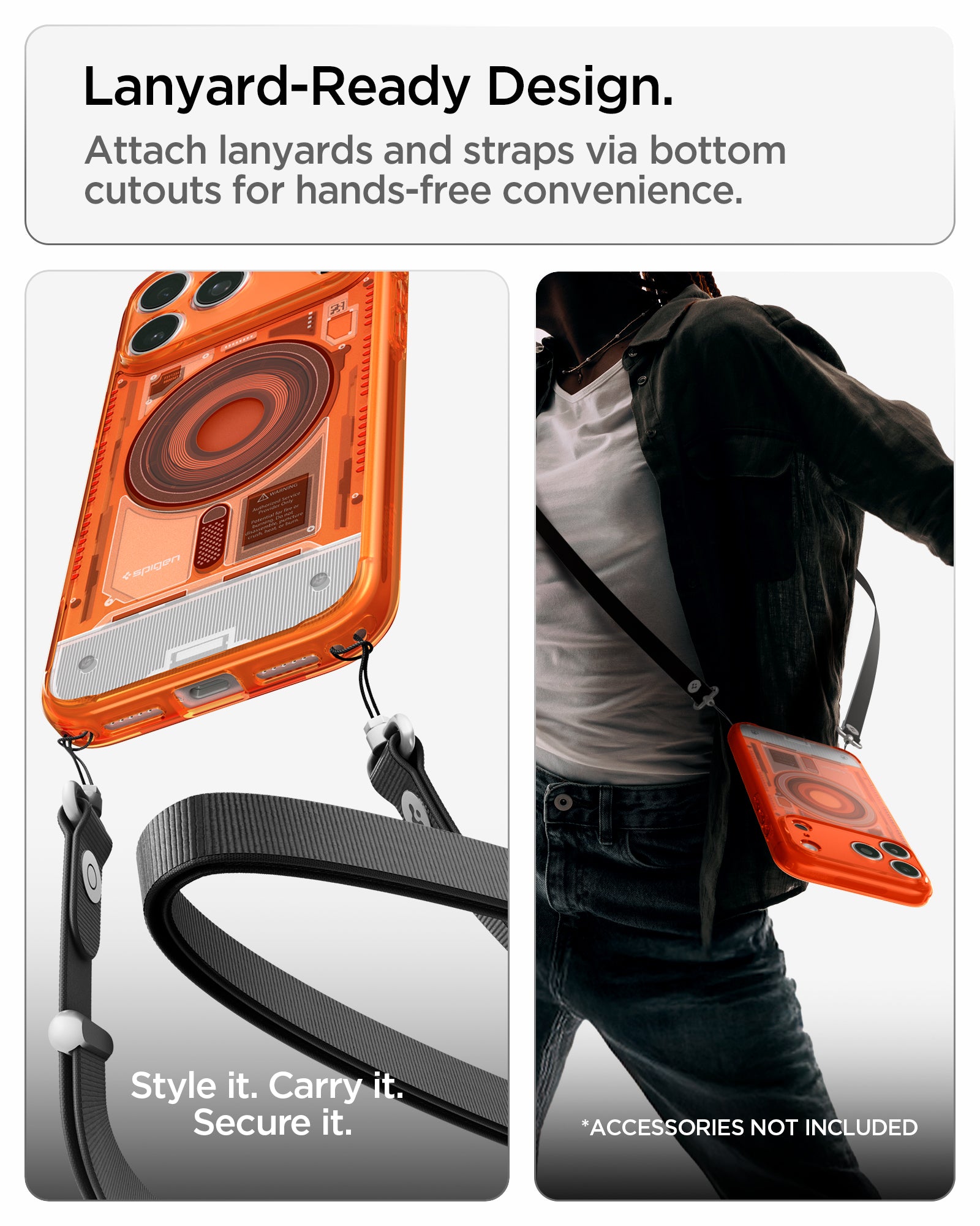 Handyhülle für iPhone 18 Pro / 17 Pro, Spigen Ultra Hybrid Mag mit MagSafe, Orange (16/16)