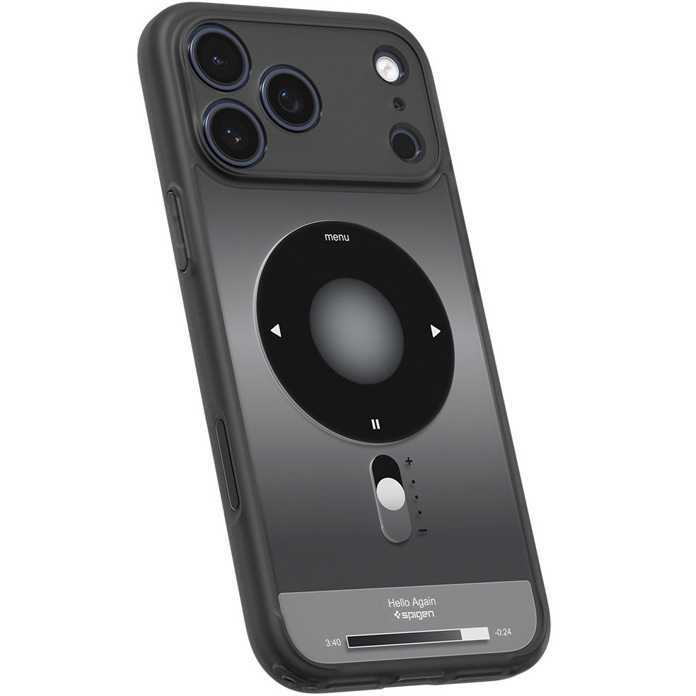 Handyhülle für iPhone 18 Pro, Spigen Ultra Hybrid Mag mit MagSafe, Grau-Schwarz (Classic) (3/14)