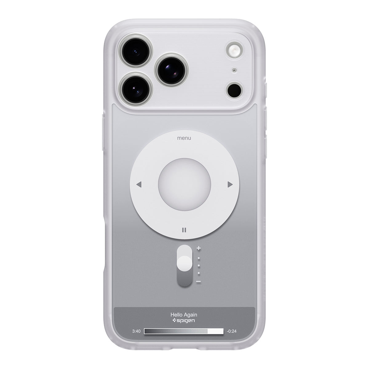 Handyhülle für iPhone 18 Pro, Spigen Ultra Hybrid Mag mit MagSafe, Grau-Weiß (Classic) (9/14)
