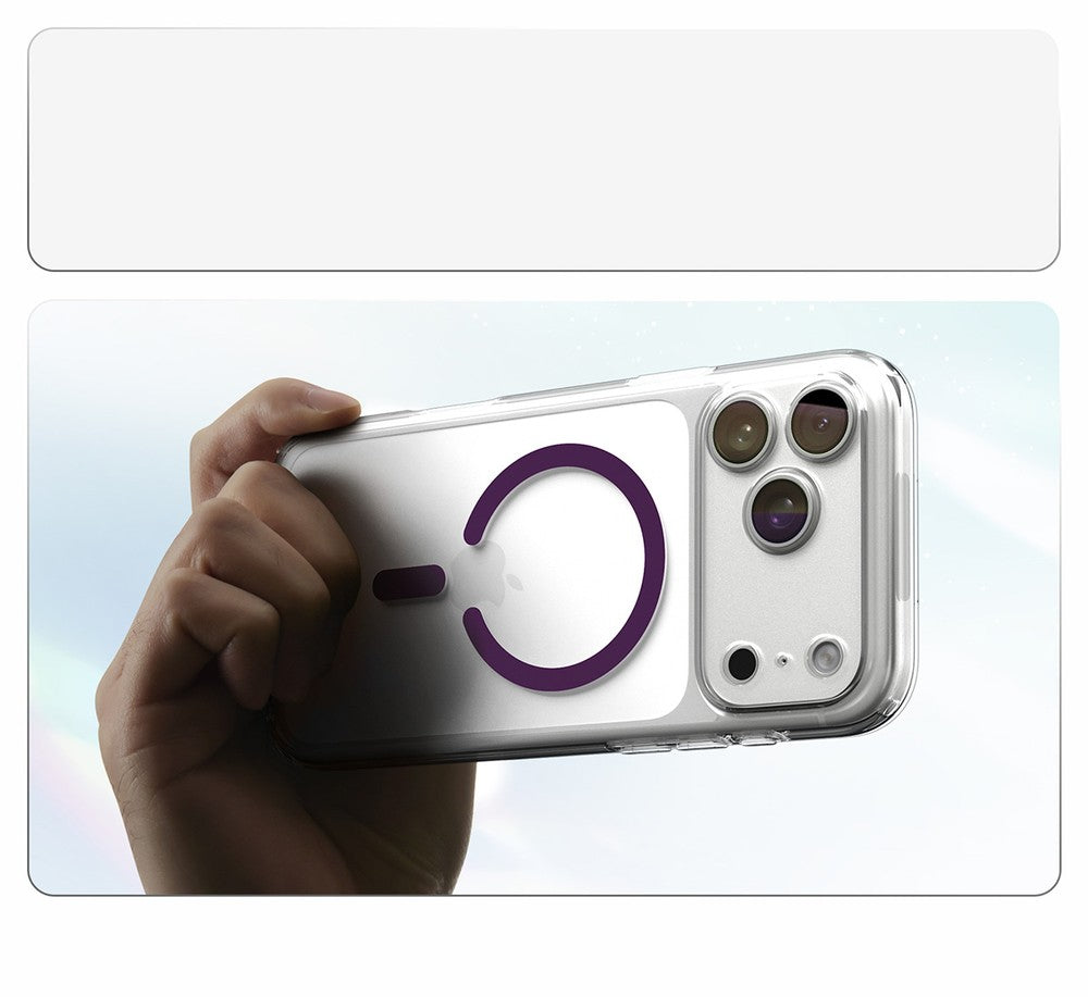 Handyhülle für iPhone 18 Pro / 17 Pro, Spigen Ultra Hybrid Mag mit MagSafe, Transparent-Violett (7/16)