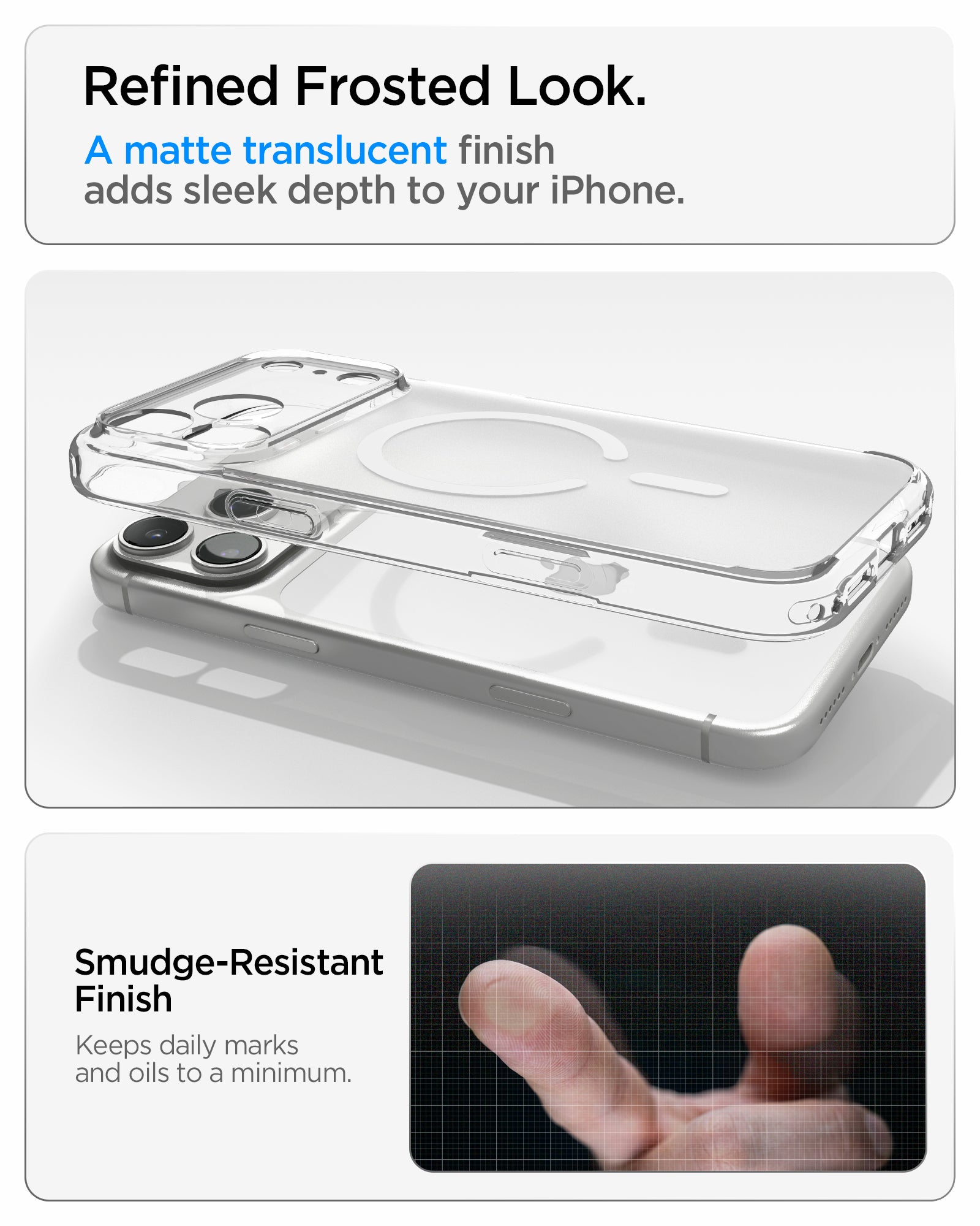 Handyhülle für iPhone 18 Pro, Spigen Ultra Hybrid Mag mit MagSafe, Durchscheinend-Weiß (15/16)