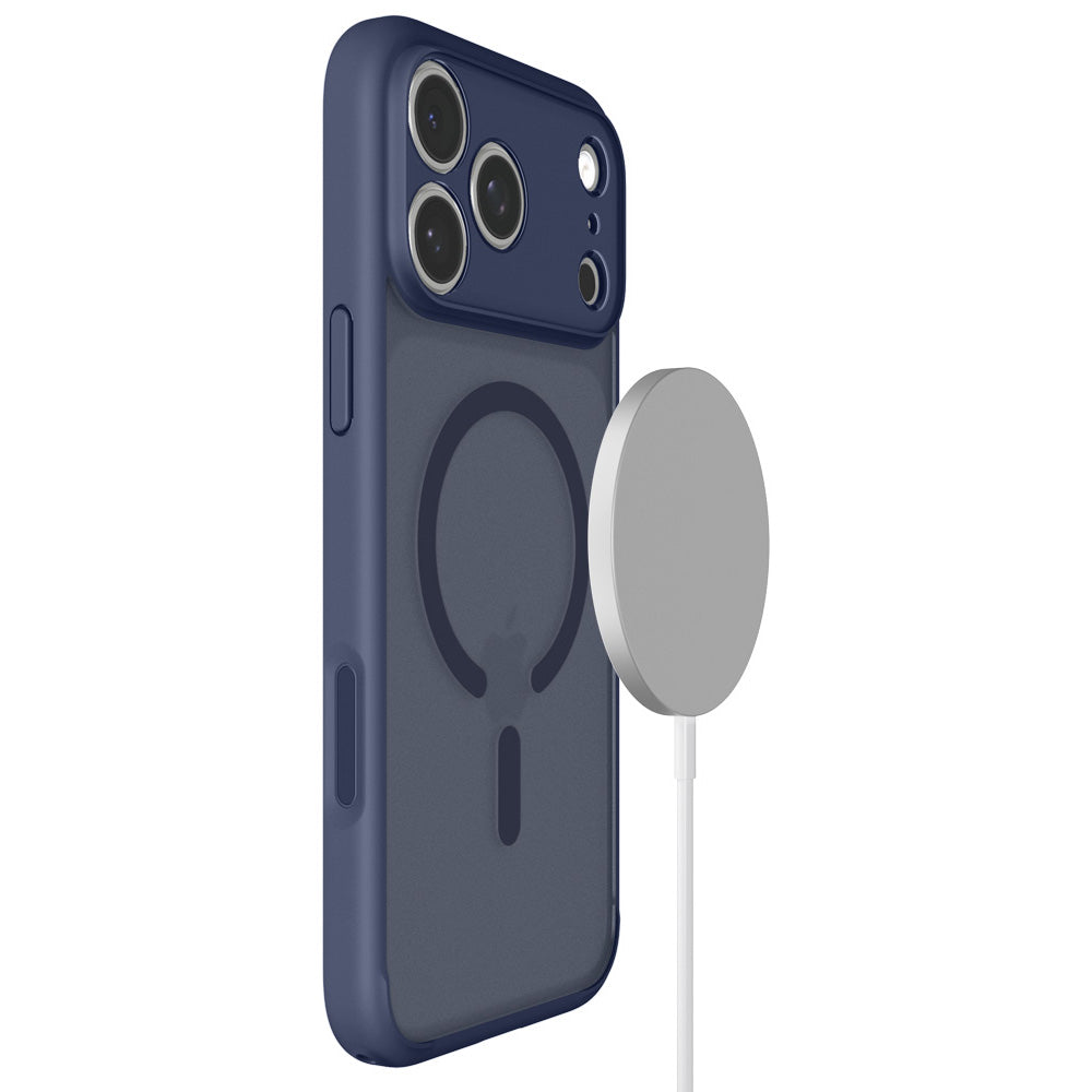 Handyhülle für iPhone 18 Pro Max, Spigen Ultra Hybrid Mag mit MagSafe, Durchscheinend-Blau (10/16)