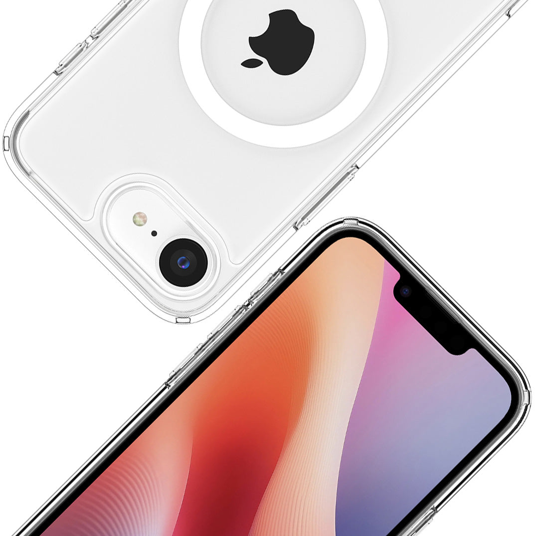 Handyhülle für iPhone 17e / 16e, Spigen Ultra Hybrid Mag mit MagSafe, Transparent-Weiß