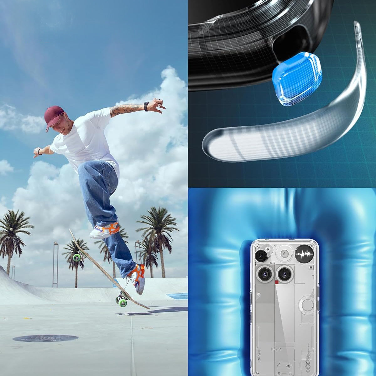 Handyhülle für Nothing Phone 3, Spigen Ultra Hybrid, Transparent