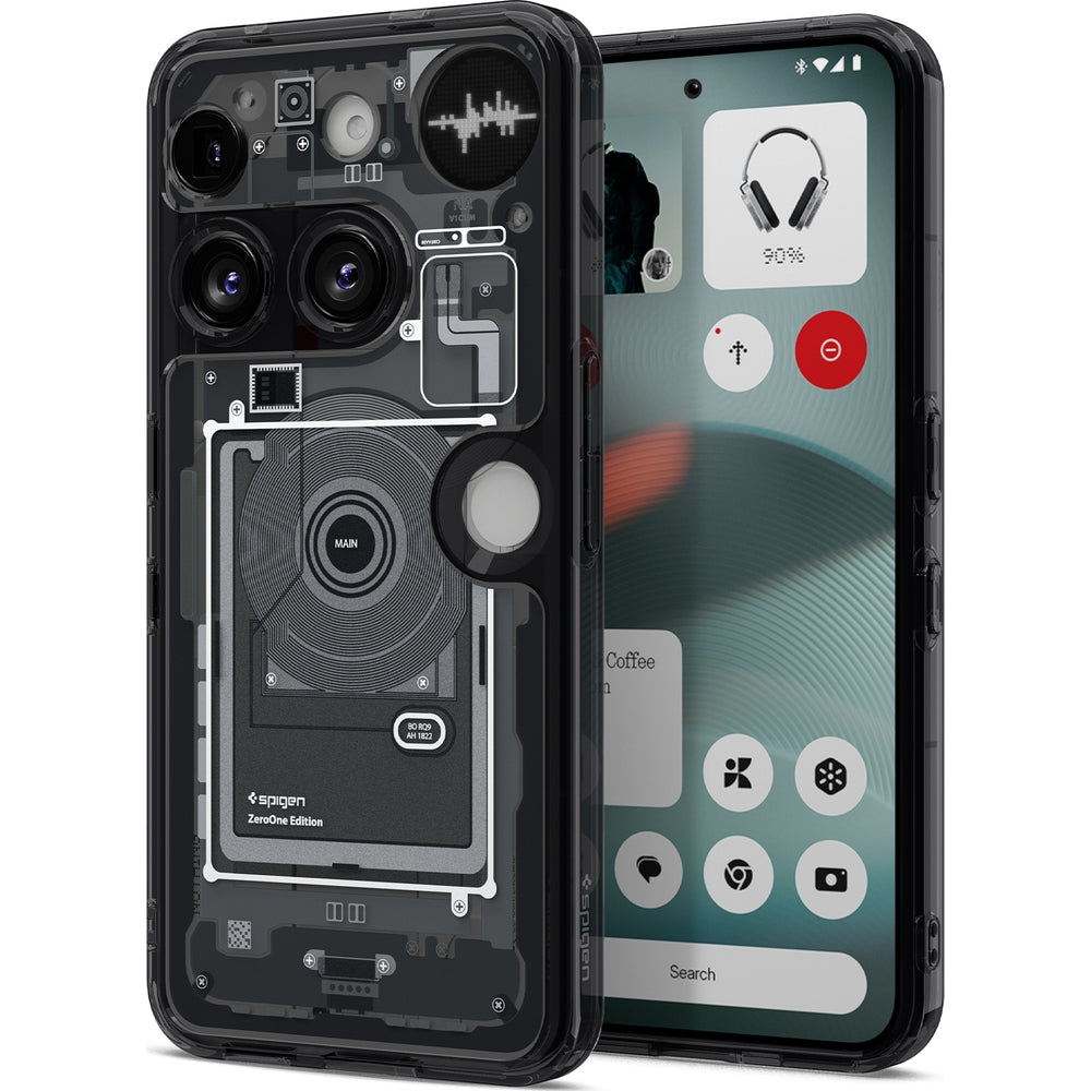 Handyhülle für Nothing Phone 3, Spigen Ultra Hybrid, Rauchfarben-Grau (Zero One)