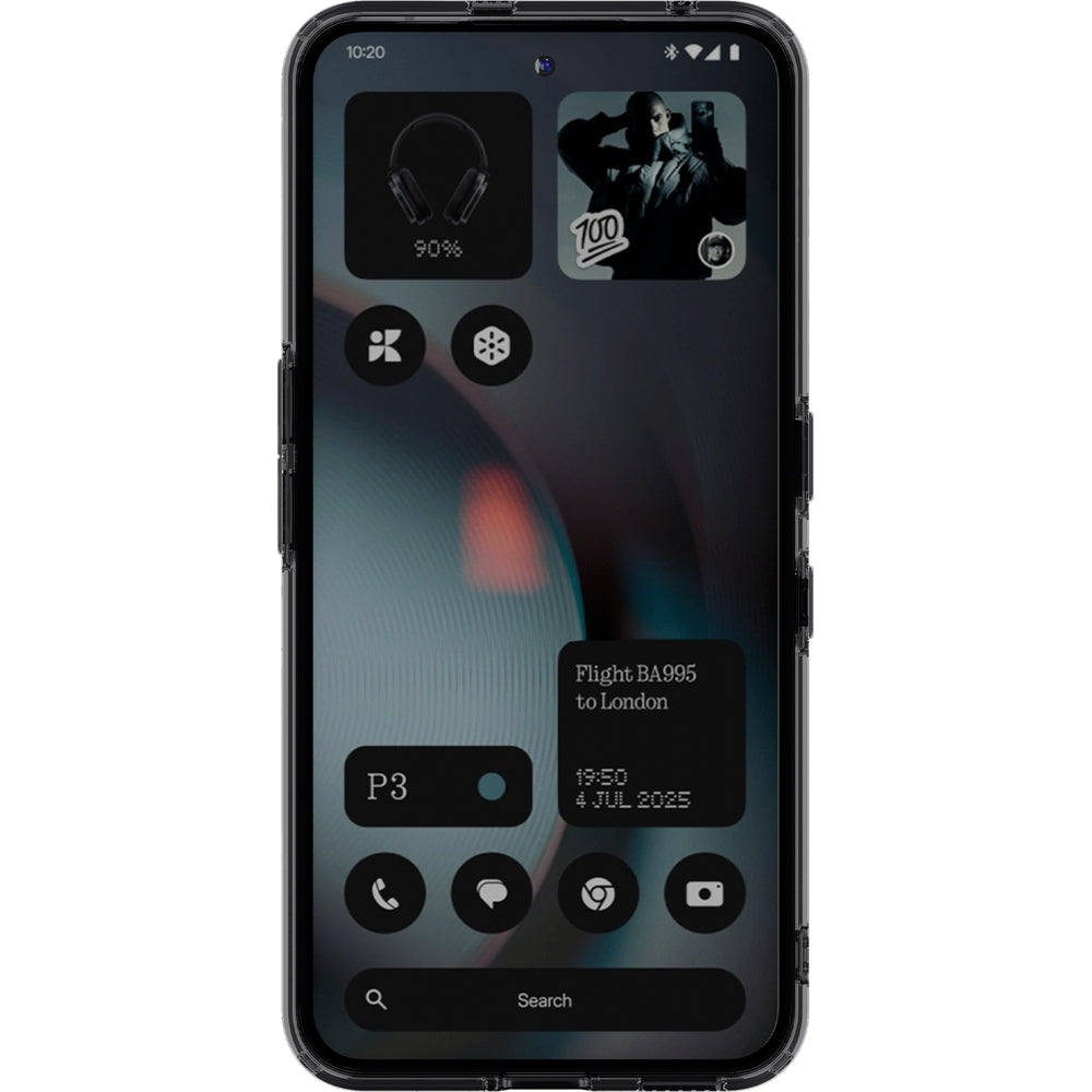 Handyhülle für Nothing Phone 3, Spigen Ultra Hybrid, Rauchfarben-Grau (Zero One)