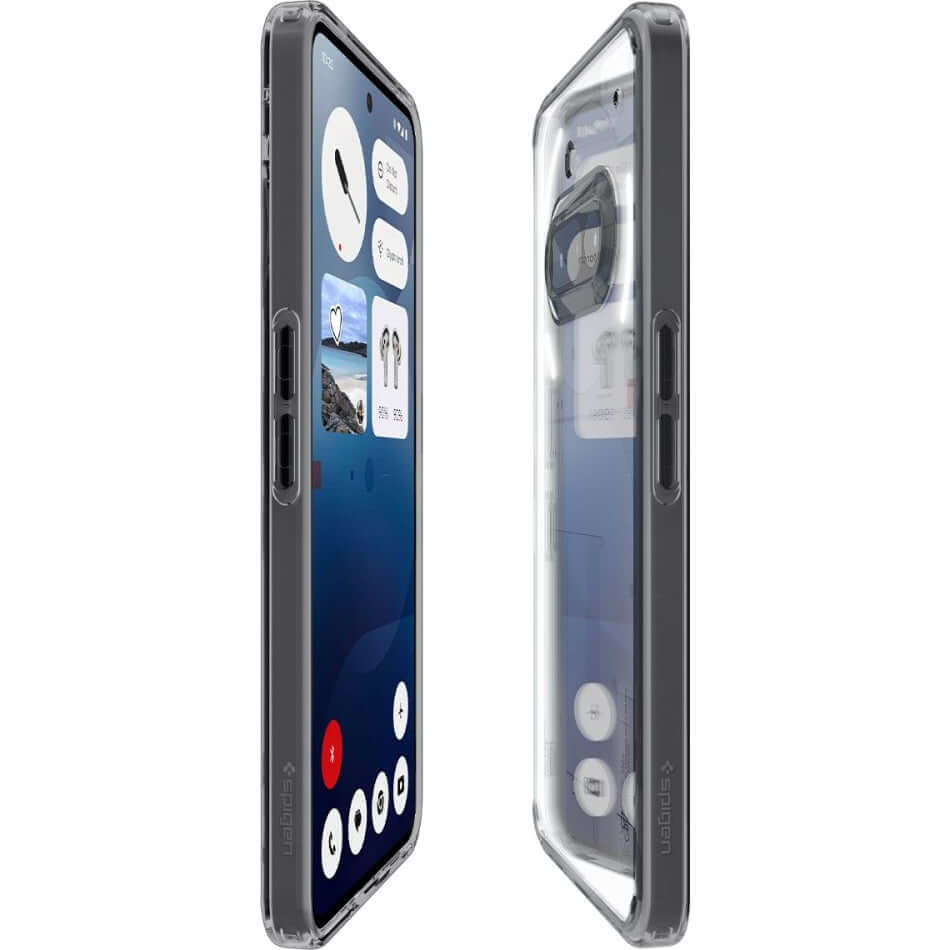 Handyhülle für Nothing Phone 3a, Spigen Ultra Hybrid, Transparent/Rauchfarben