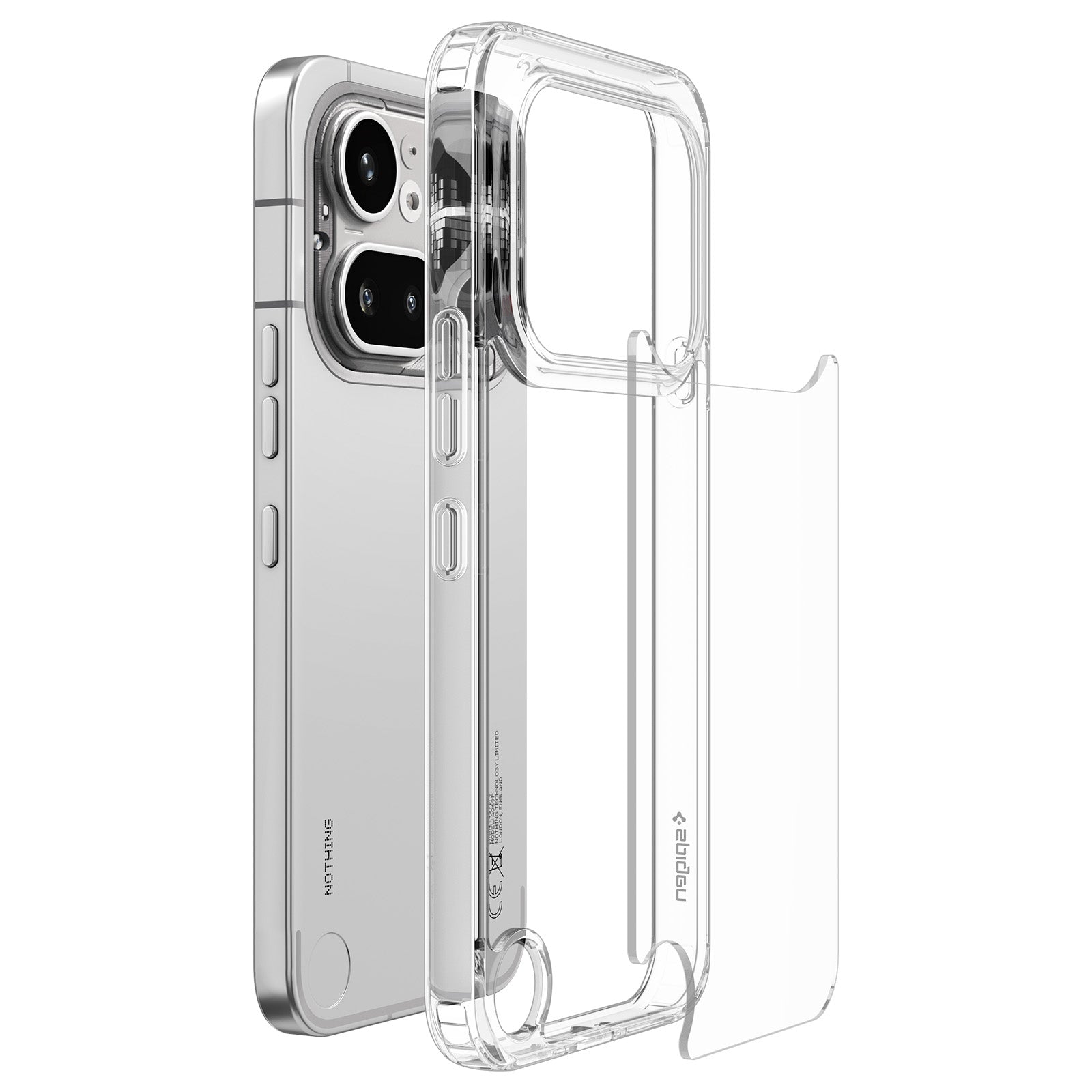 Handyhülle für Nothing Phone 4a Pro, Spigen Ultra Hybrid, Transparent