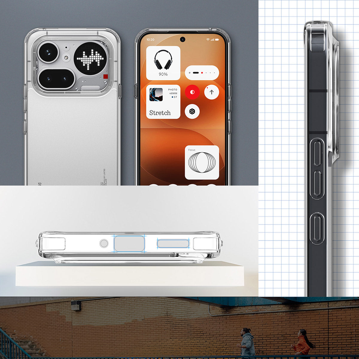 Handyhülle für Nothing Phone 4a Pro, Spigen Ultra Hybrid, Transparent