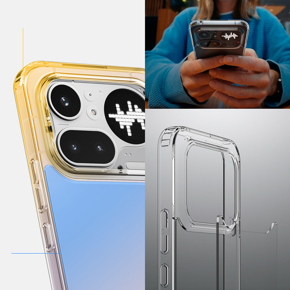Handyhülle für Nothing Phone 4a Pro, Spigen Ultra Hybrid, Transparent
