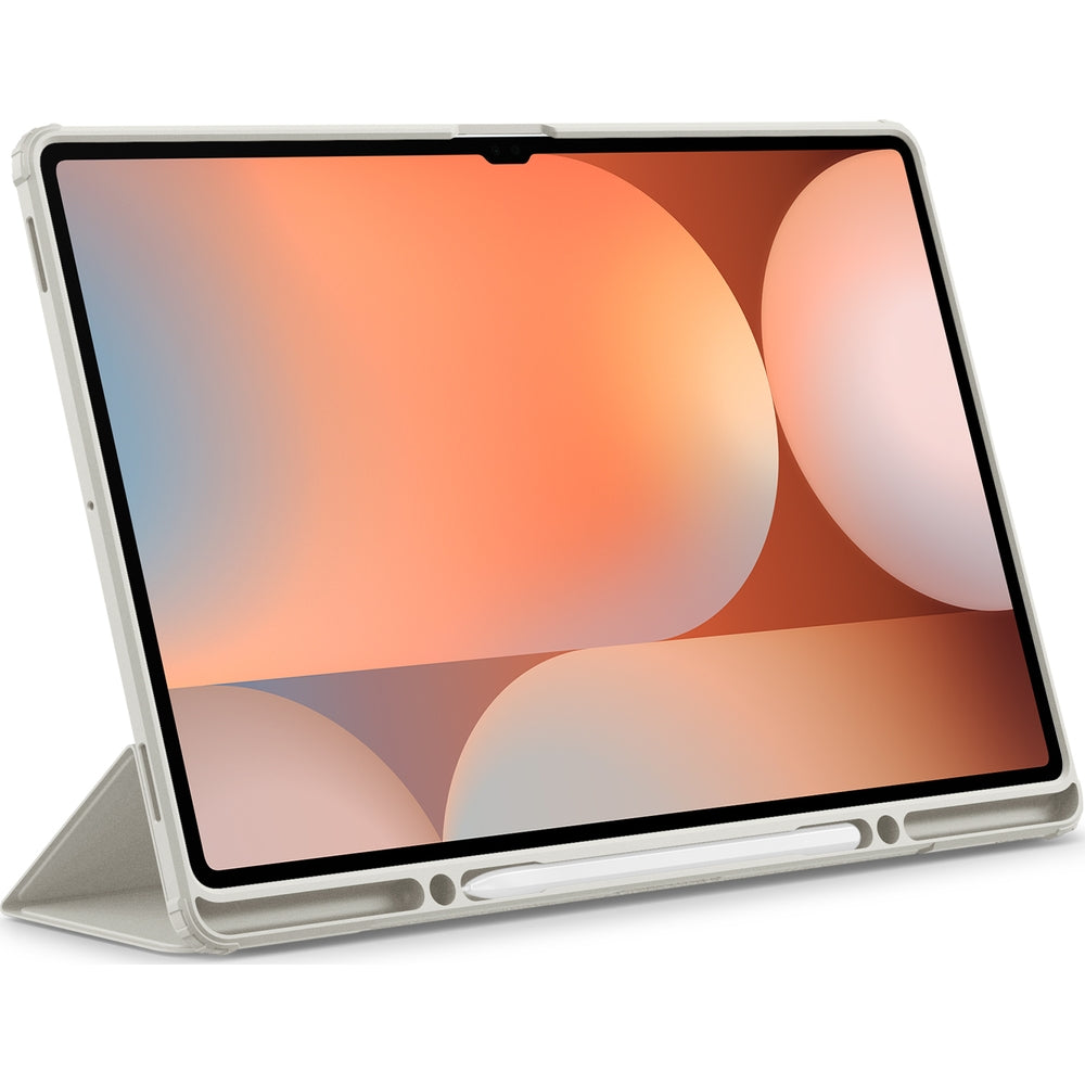 Hülle für Galaxy Tab S10 Ultra / S9 Ultra / S8 Ultra, Spigen Ultra Hybrid Pro, Grau-Transparent