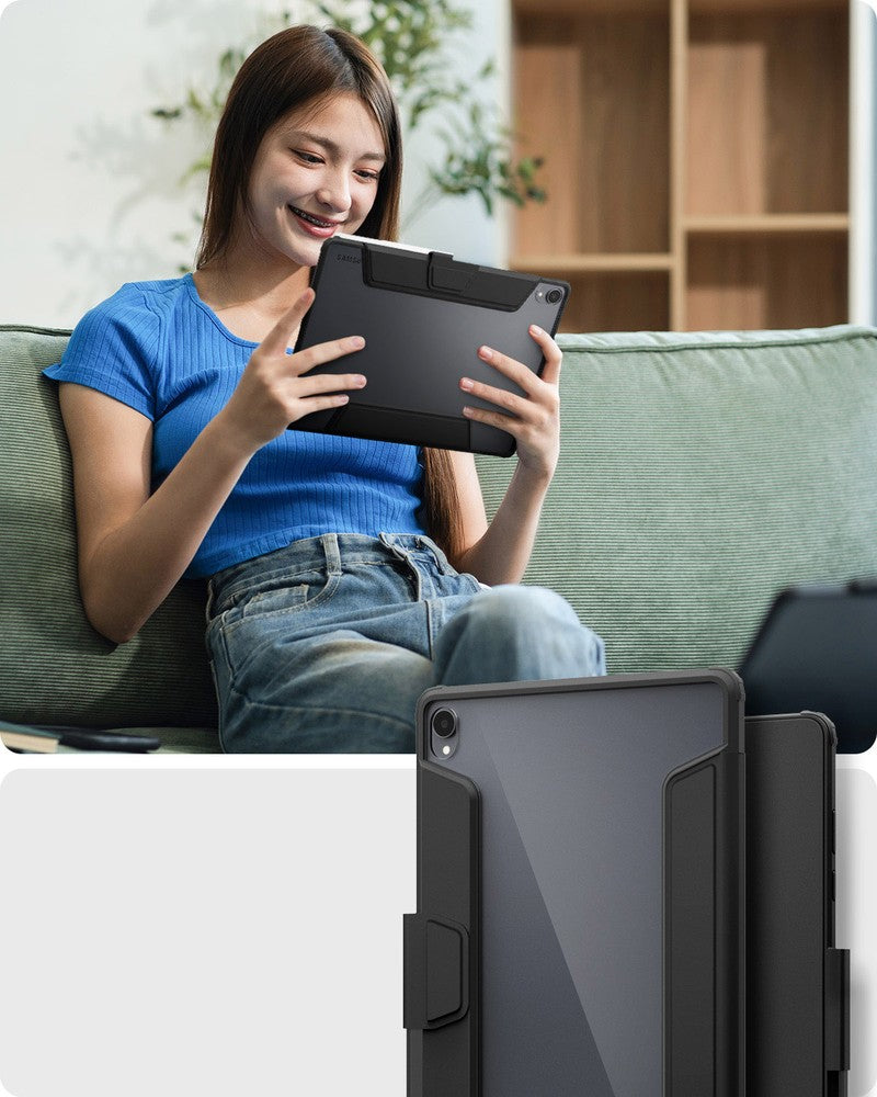 Schutzhülle für Galaxy Tab S12 Plus, Spigen Ultra Hybrid Pro, Schwarz-Transparent (2/17)