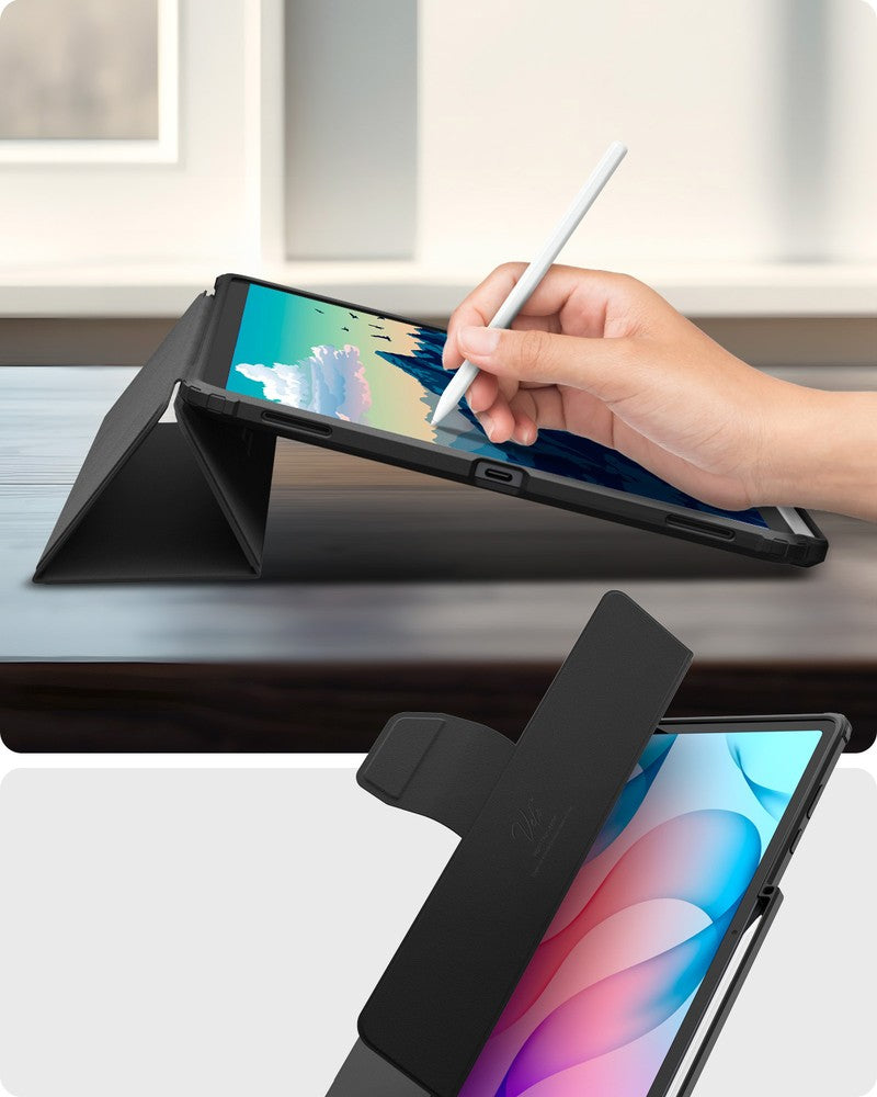 Schutzhülle für Galaxy Tab S12 Plus, Spigen Ultra Hybrid Pro, Schwarz-Transparent (6/17)