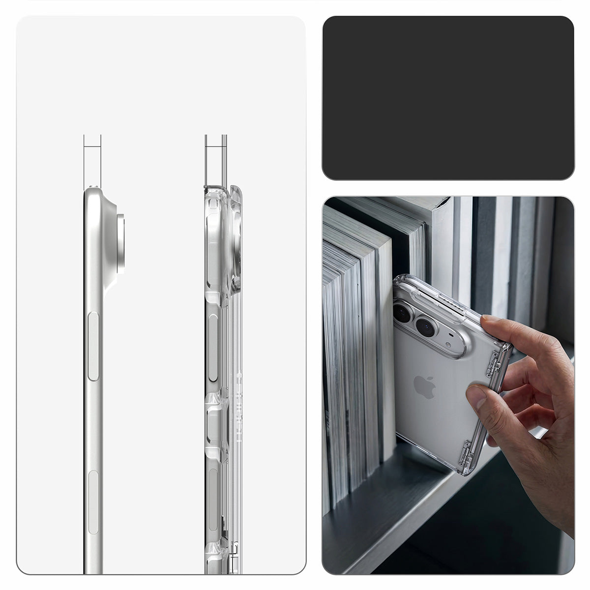 Handyhülle für iPhone Duo, Spigen Ultra Hybrid Pro, Transparent (2/15)