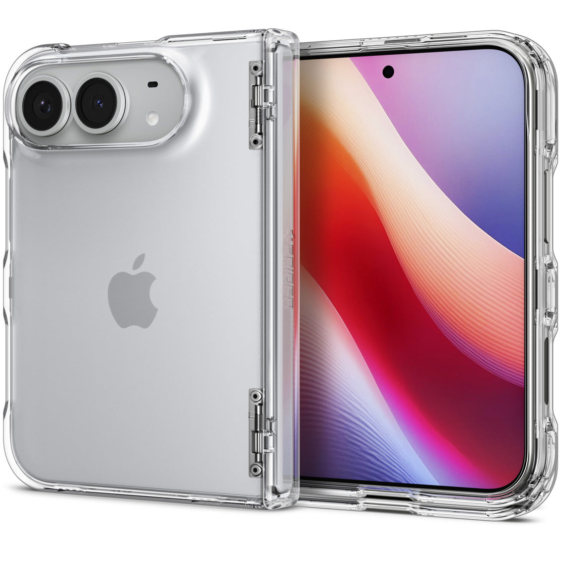 Handyhülle für iPhone Duo, Spigen Ultra Hybrid Pro, Transparent (12/15)