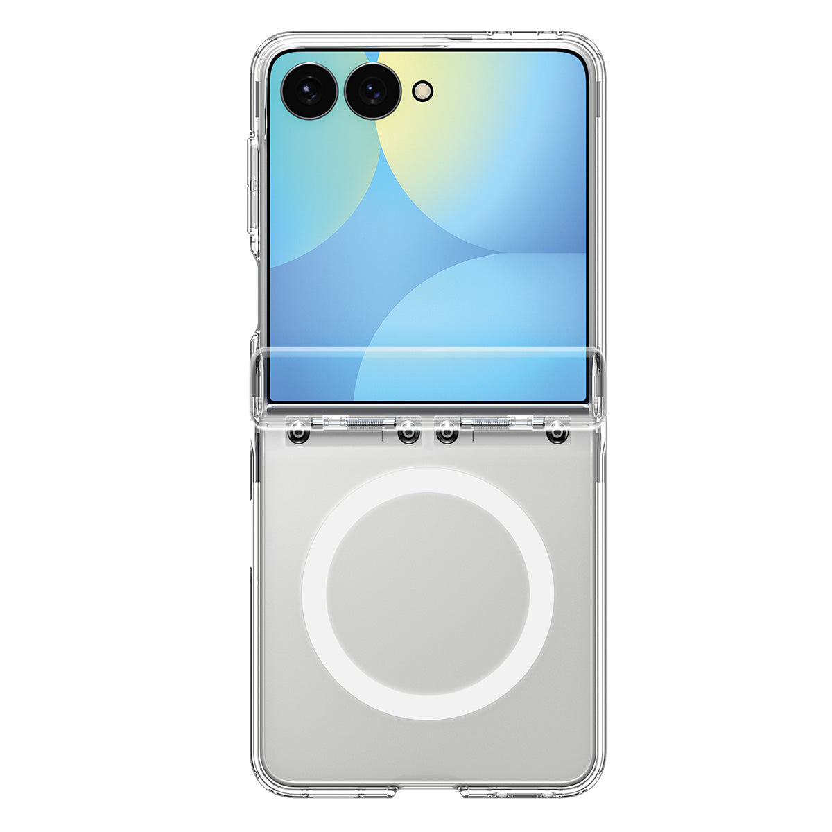 Handyhülle für Galaxy Z Flip8, Spigen Ultra Hybrid Pro Mag mit MagSafe, Transparent