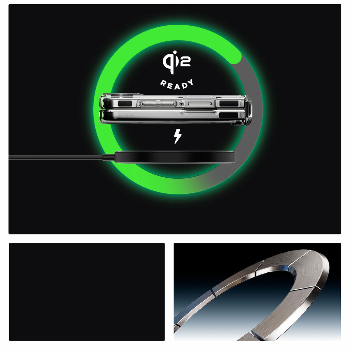 Handyhülle für Galaxy Z Flip8, Spigen Ultra Hybrid Pro Mag mit MagSafe, Transparent