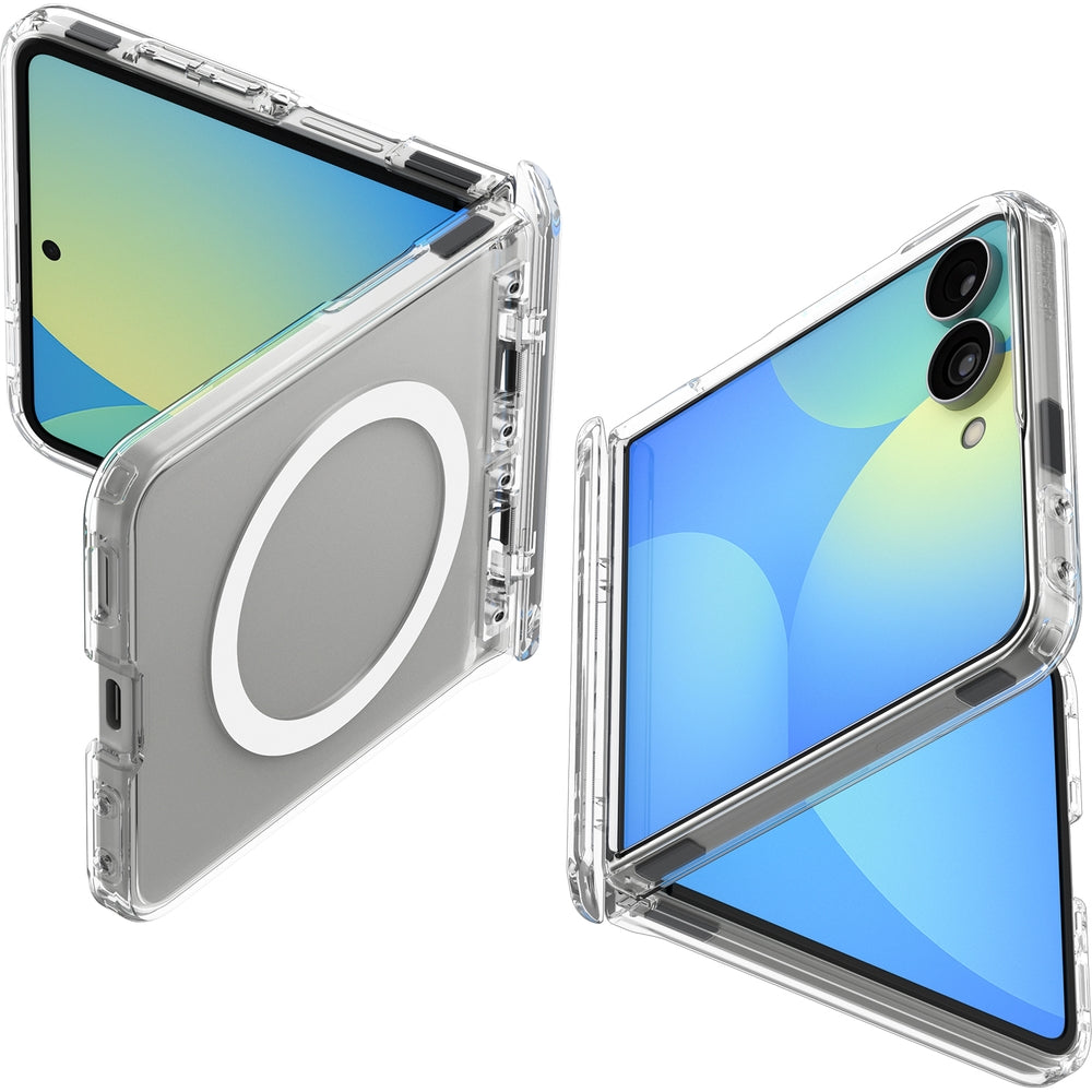 Handyhülle für Galaxy Z Flip8, Spigen Ultra Hybrid Pro Mag mit MagSafe, Transparent