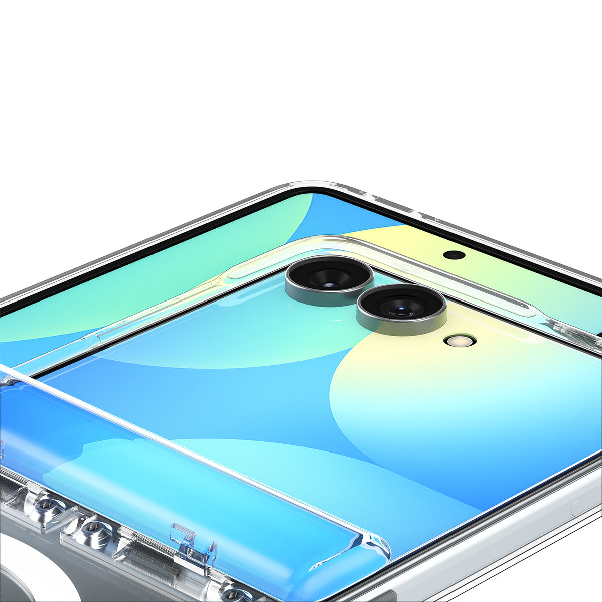 Handyhülle für Galaxy Z Flip8, Spigen Ultra Hybrid Pro Mag mit MagSafe, Transparent