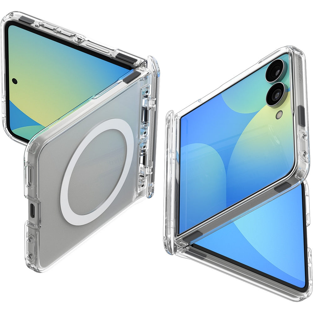 Handyhülle für Galaxy Z Flip8, Spigen Ultra Hybrid Pro Mag mit MagSafe, Transparent