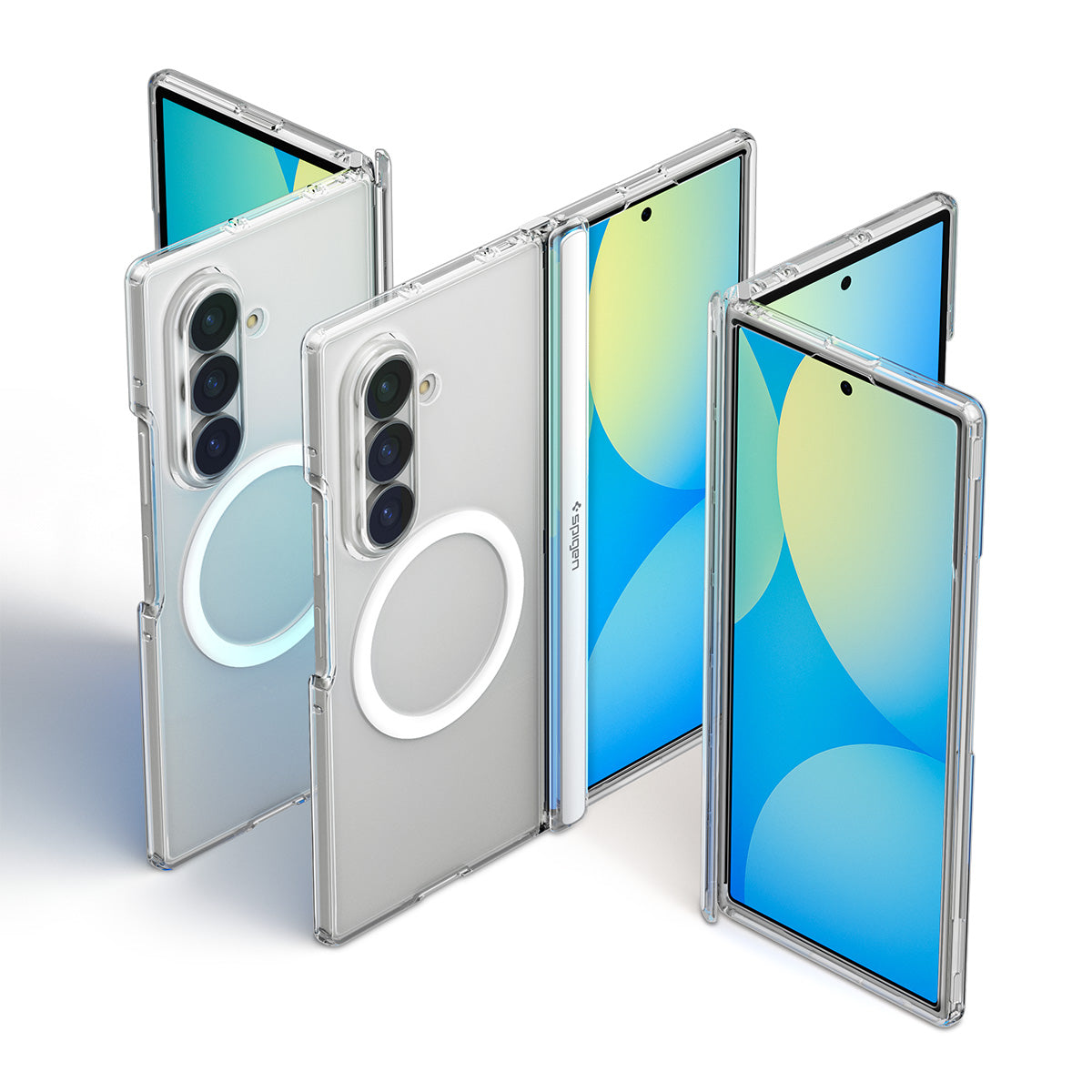 Handyhülle für Galaxy Z Fold8 Ultra, Spigen Ultra Hybrid Pro Mag mit MagSafe, Transparent