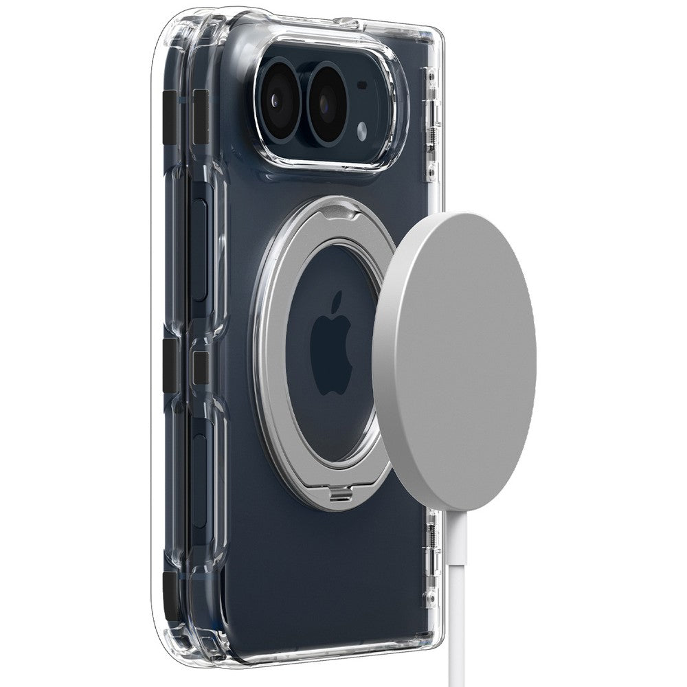 Handyhülle für iPhone Duo, Spigen Ultra Hybrid Pro S Mag mit MagSafe, Transparent (5/16)