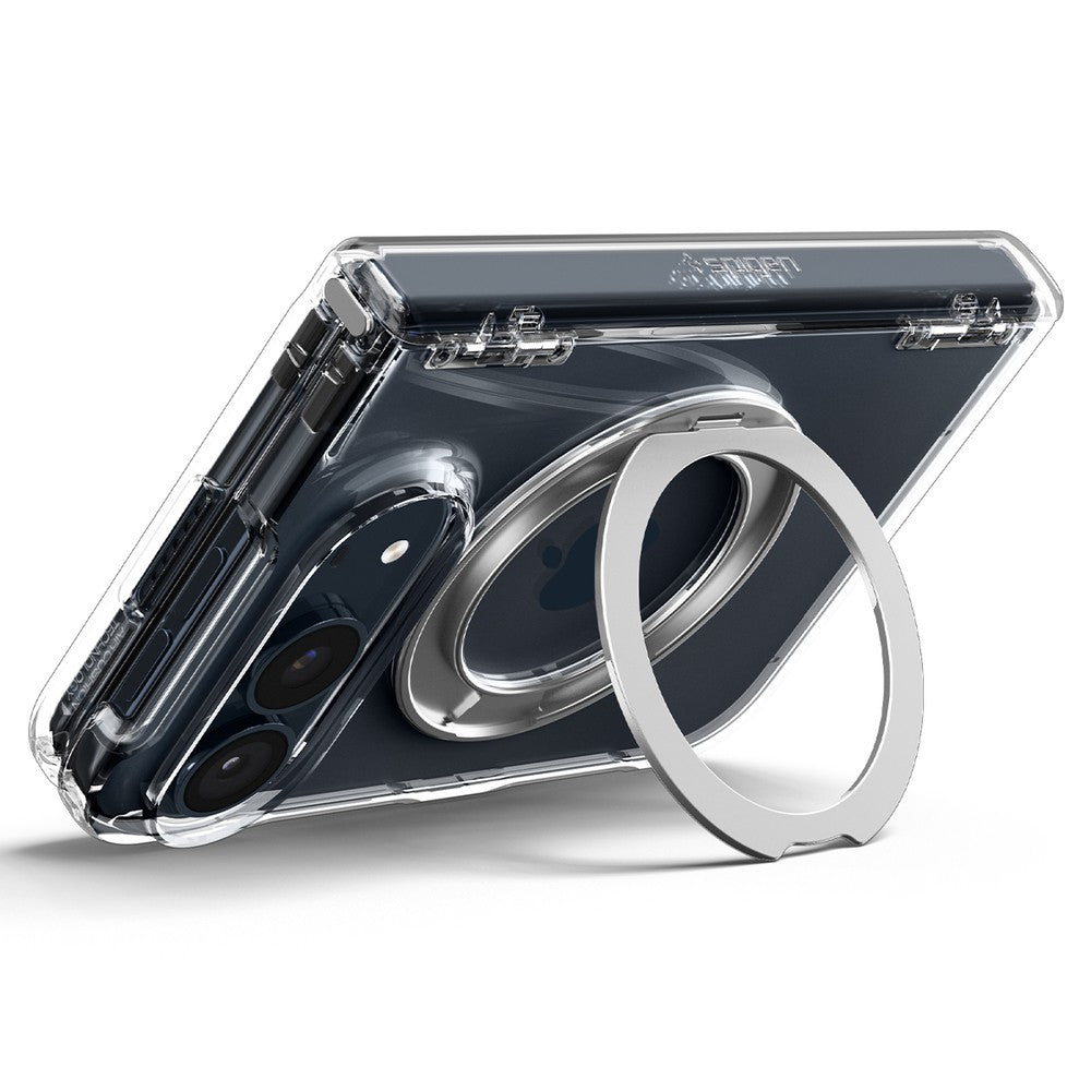 Handyhülle für iPhone Duo, Spigen Ultra Hybrid Pro S Mag mit MagSafe, Transparent (9/16)