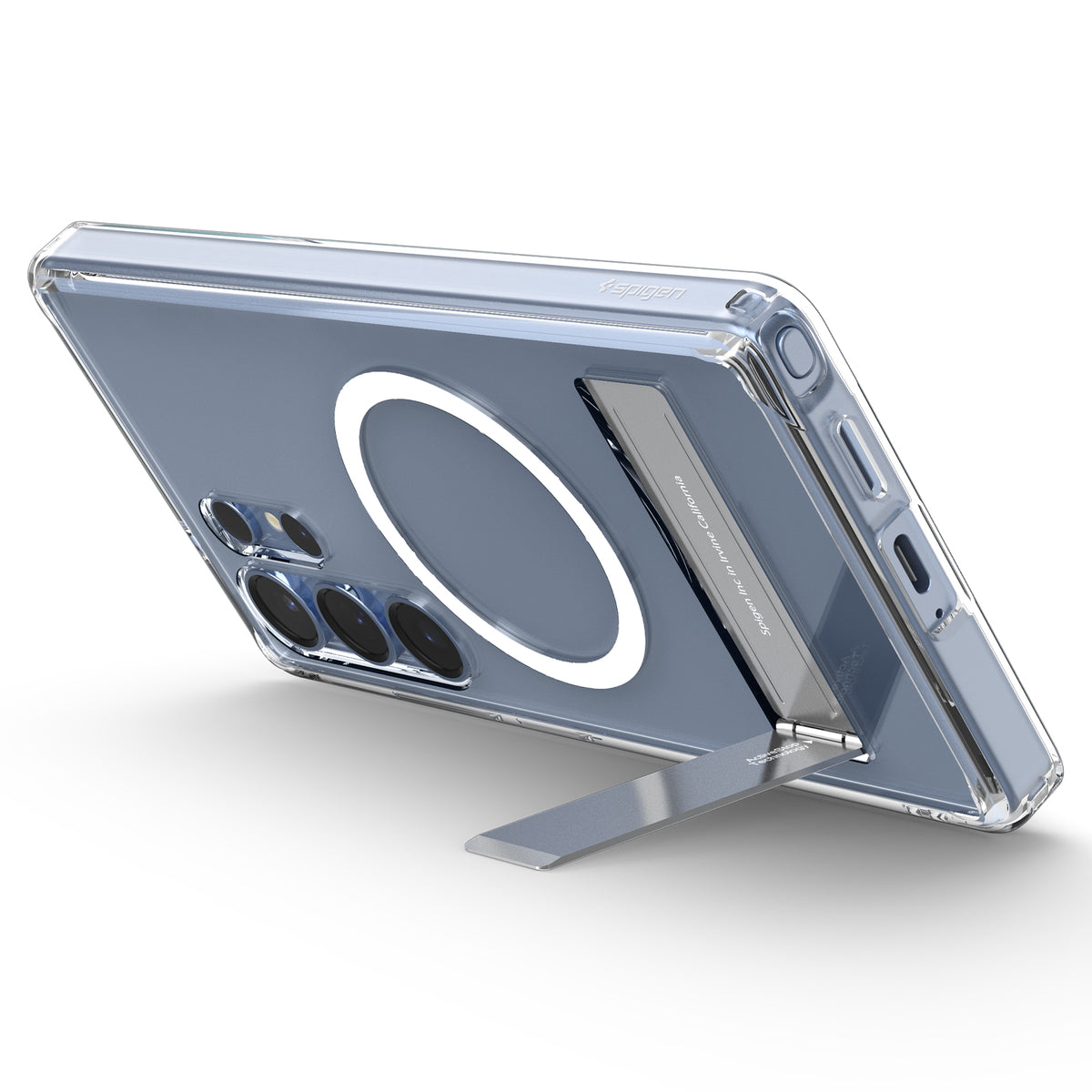 Handyhülle für Galaxy S25 Ultra, Spigen Ultra Hybrid S Mag mit MagSafe, Transparent-Weiß