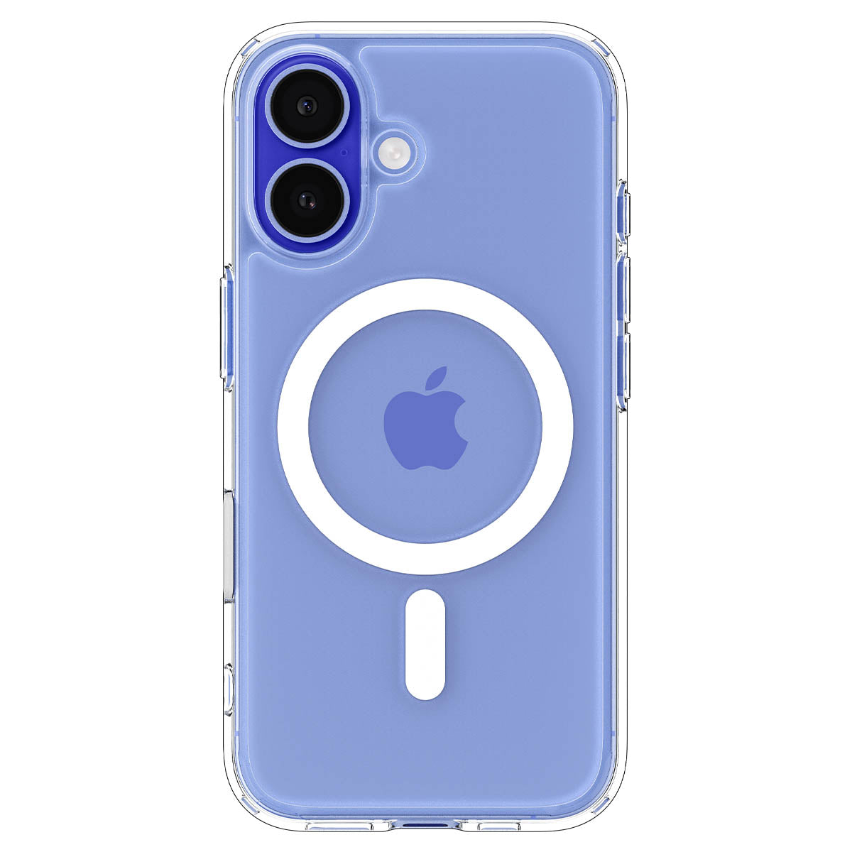 Handyhülle für iPhone 16, Spigen Ultra Hybrid T Mag (CC) mit MagSafe, Transparent-Weiß