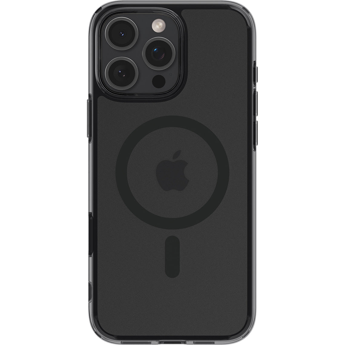 Handyhülle für iPhone 16 Pro, Spigen Ultra Hybrid T Mag (CC) mit MagSafe, Durchscheinend-Schwarz