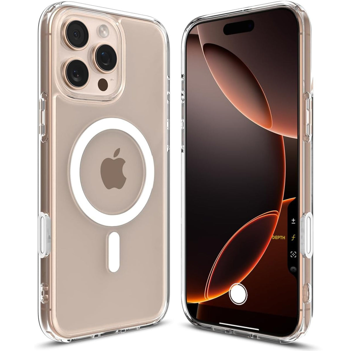 Handyhülle für iPhone 16 Pro, Spigen Ultra Hybrid T Mag (CC) mit MagSafe, Transparent-Weiß