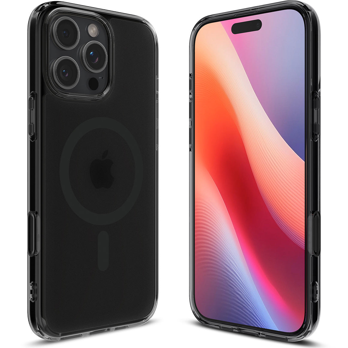 Handyhülle für iPhone 16 Pro Max, Spigen Ultra Hybrid T Mag (CC) mit MagSafe, Durchscheinend-Schwarz