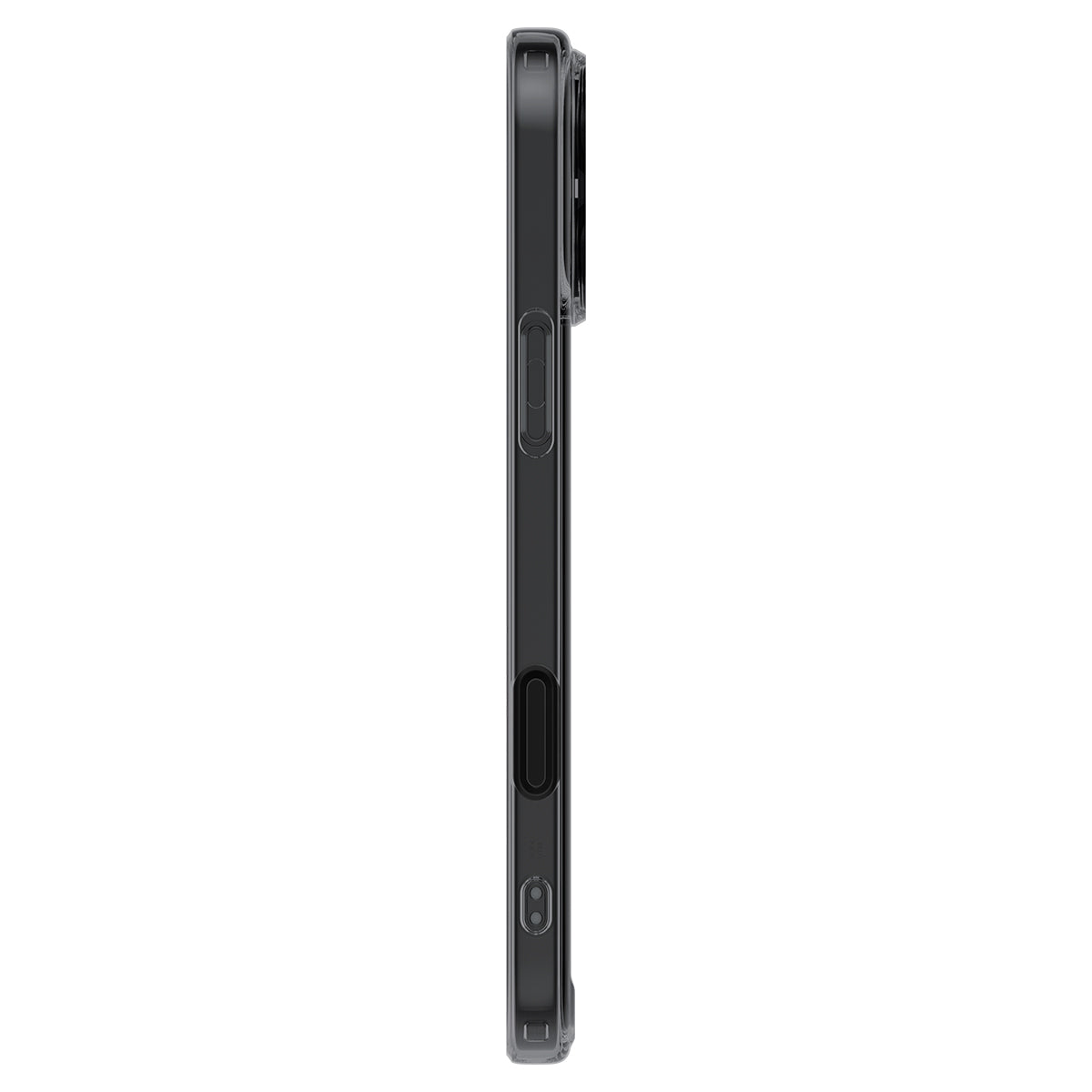 Handyhülle für iPhone 16 Pro Max, Spigen Ultra Hybrid T Mag (CC) mit MagSafe, Durchscheinend-Schwarz