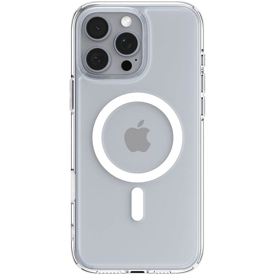 Handyhülle für iPhone 16 Pro Max, Spigen Ultra Hybrid T Mag (CC) mit MagSafe, Transparent-Weiß