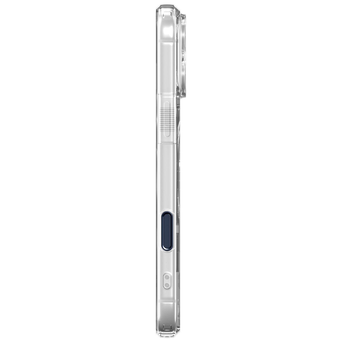 Handyhülle für iPhone 18 Pro, Spigen Ultra Hybrid T Mag (CC) mit MagSafe, Transparent-Dunkelblau (11/15)