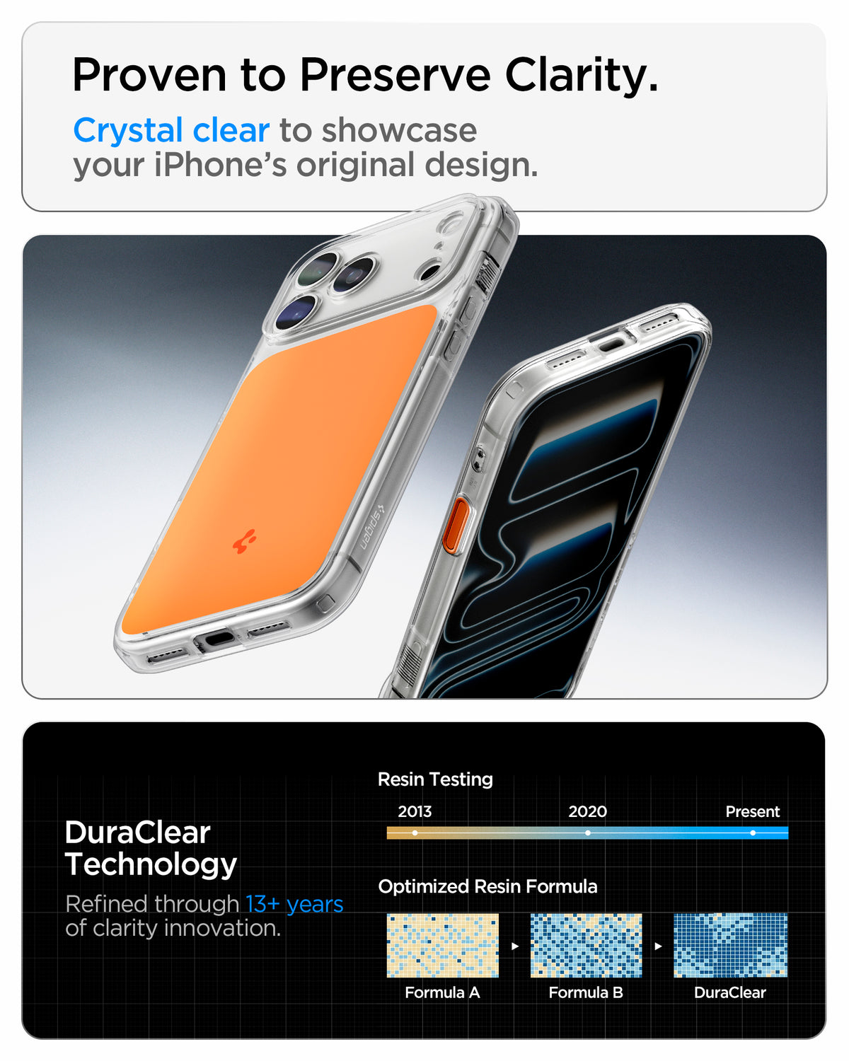 Handyhülle für iPhone 18 Pro Max, Spigen Ultra Hybrid T Mag (CC) mit MagSafe, Transparent-Orange (5/15)