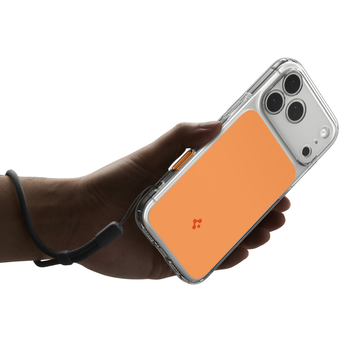 Handyhülle für iPhone 18 Pro Max, Spigen Ultra Hybrid T Mag (CC) mit MagSafe, Transparent-Orange (13/15)