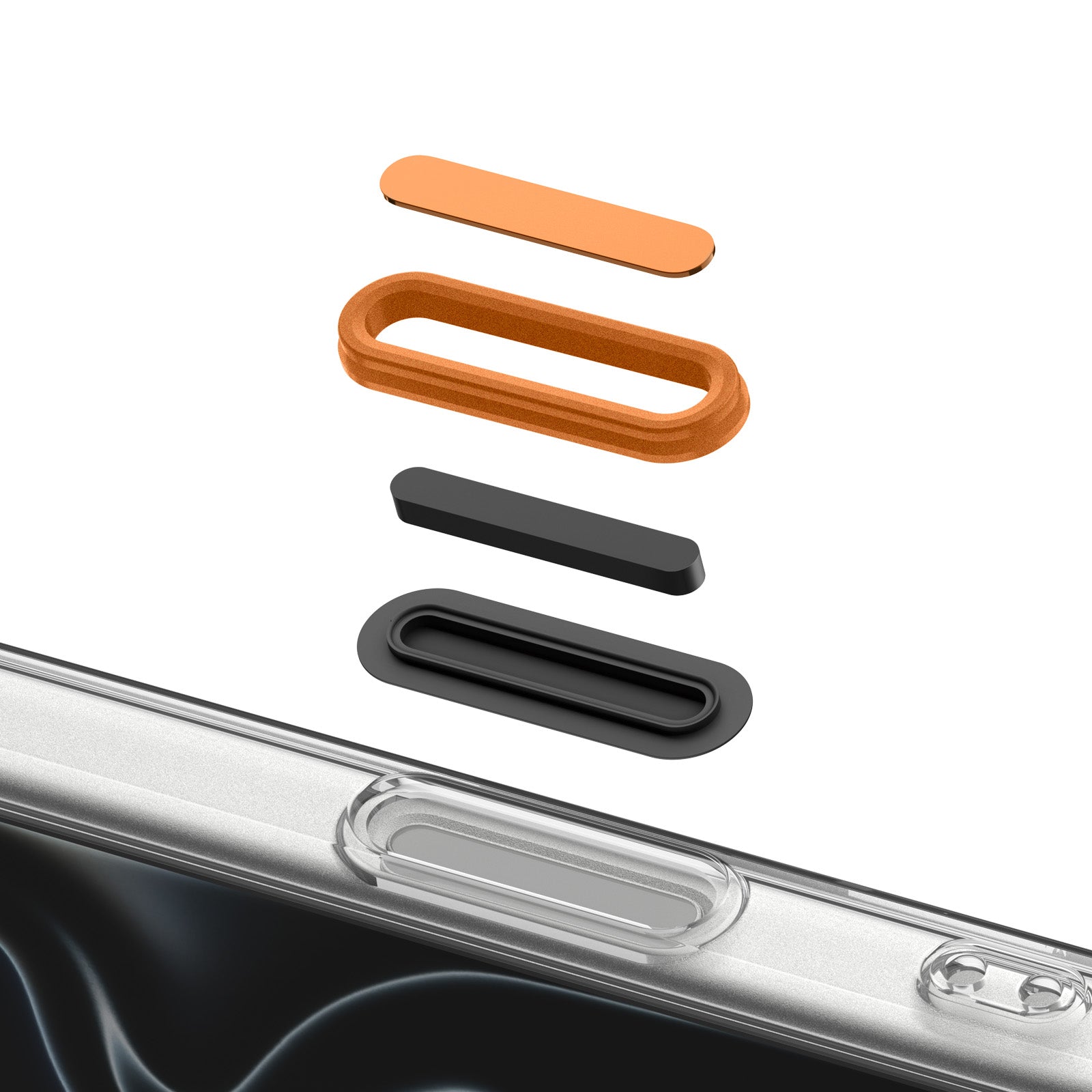 Handyhülle für iPhone 18 Pro Max, Spigen Ultra Hybrid T Mag (CC) mit MagSafe, Transparent-Orange (14/15)