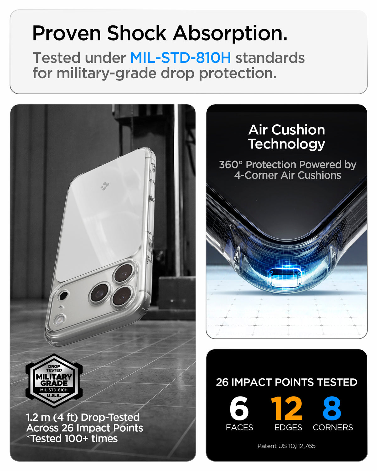 Handyhülle für iPhone 18 Pro Max, Spigen Ultra Hybrid T Mag (CC) mit MagSafe, Transparent-Weiß (7/15)
