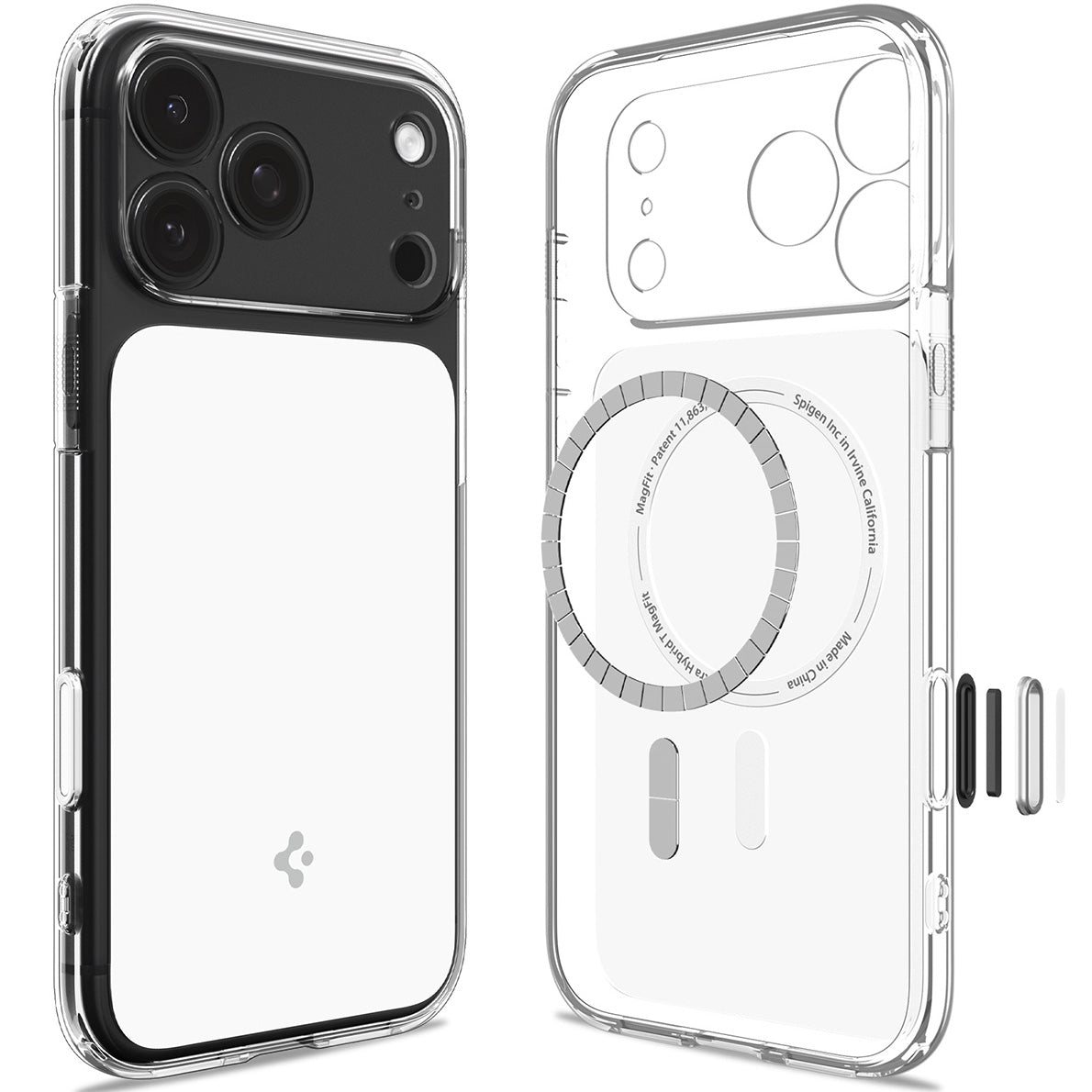 Handyhülle für iPhone 18 Pro Max, Spigen Ultra Hybrid T Mag (CC) mit MagSafe, Transparent-Weiß (9/15)