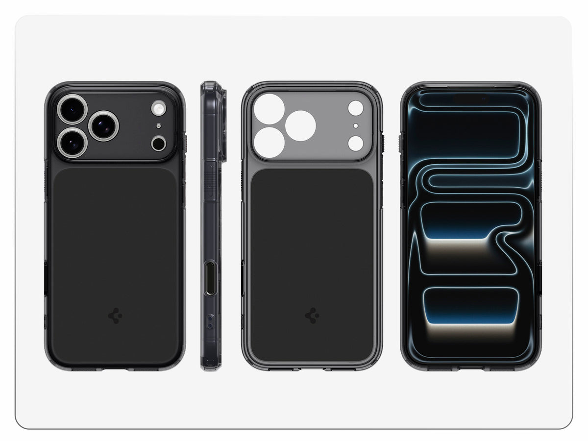 Handyhülle für iPhone 18 Pro Max, Spigen Ultra Hybrid T Mag (CC) mit MagSafe, Rauchfarben-Schwarz (3/15)